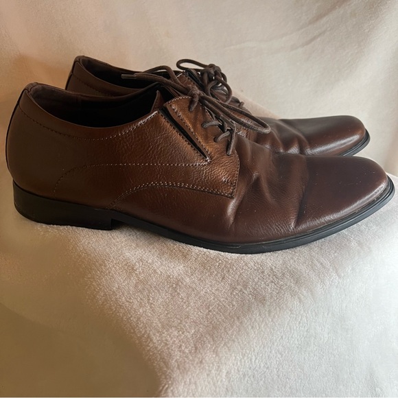 Gordon Rush Brigham 301146 Men\'s Size 10 Brown Leather Derby Style Dress Shoes